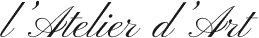 Logo de l'Atelier d'Art de Grégory Ibanez, ébéniste à Deauville, spécialisé dans la restauration et la création de mobilier.